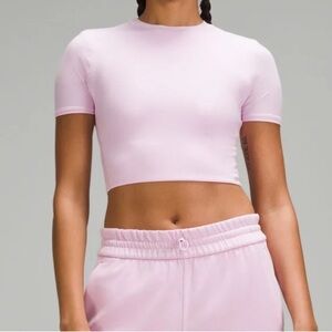 Lululemon nulu cropped T-shirt vitapink